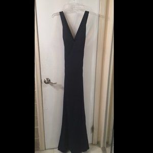 Long Formal Dress, Open Back with Bow